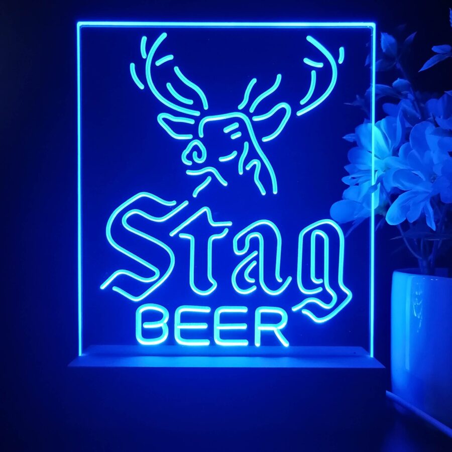 Stag Deer Head Beer Night Light Neon Pub Bar Lamp - Image 3