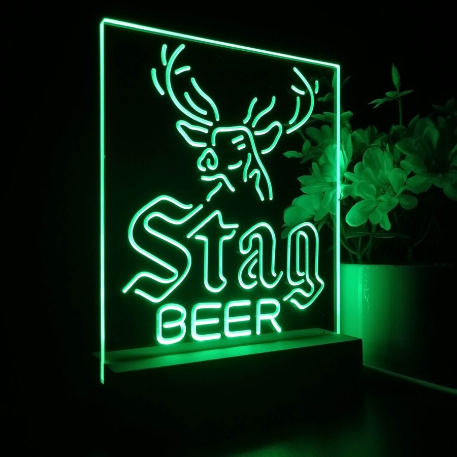 Stag Deer Head Beer Night Light Neon Pub Bar Lamp - Image 5