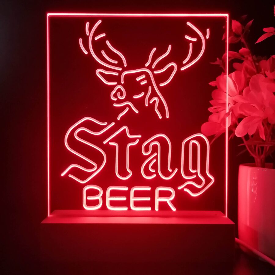 Stag Deer Head Beer Night Light Neon Pub Bar Lamp - Image 2