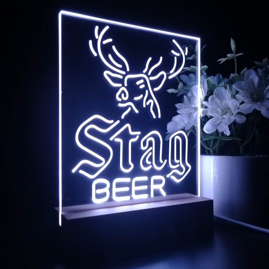 Stag Deer Head Beer Night Light Neon Pub Bar Lamp - Image 7