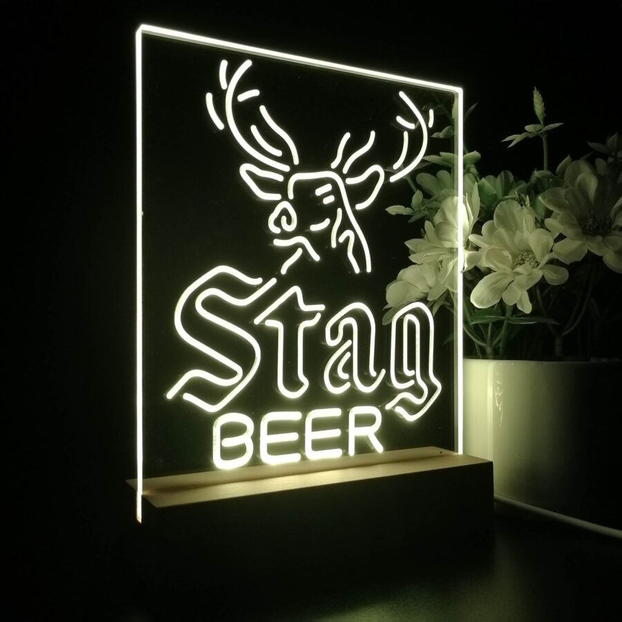 Stag Deer Head Beer Night Light Neon Pub Bar Lamp - Image 6