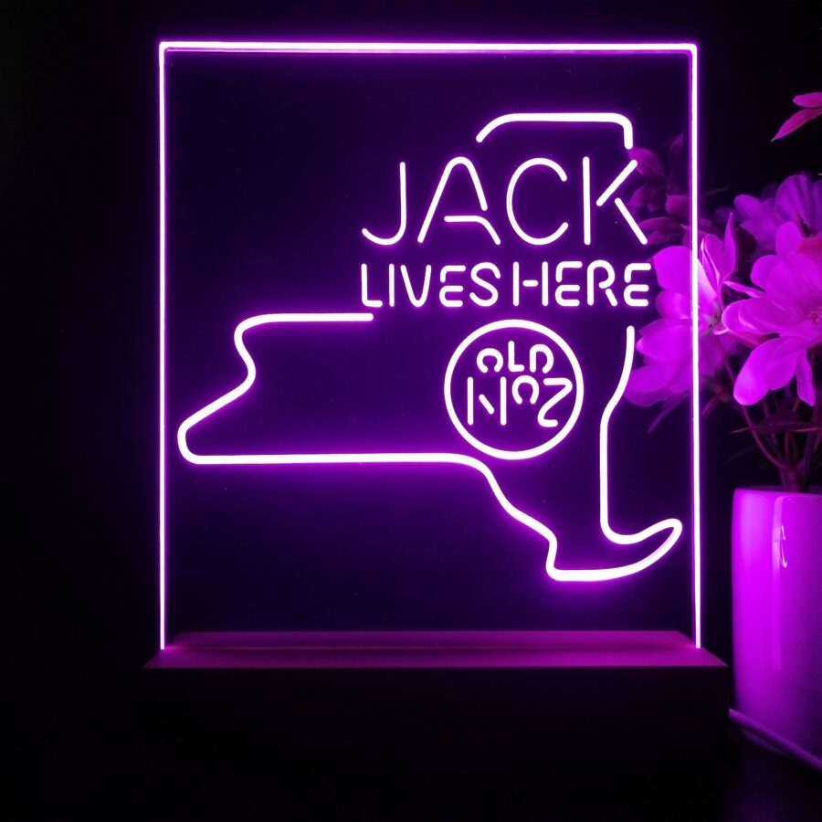New York Jack Lives Here 3D Illusion Night Light Desk Lamp - Image 2