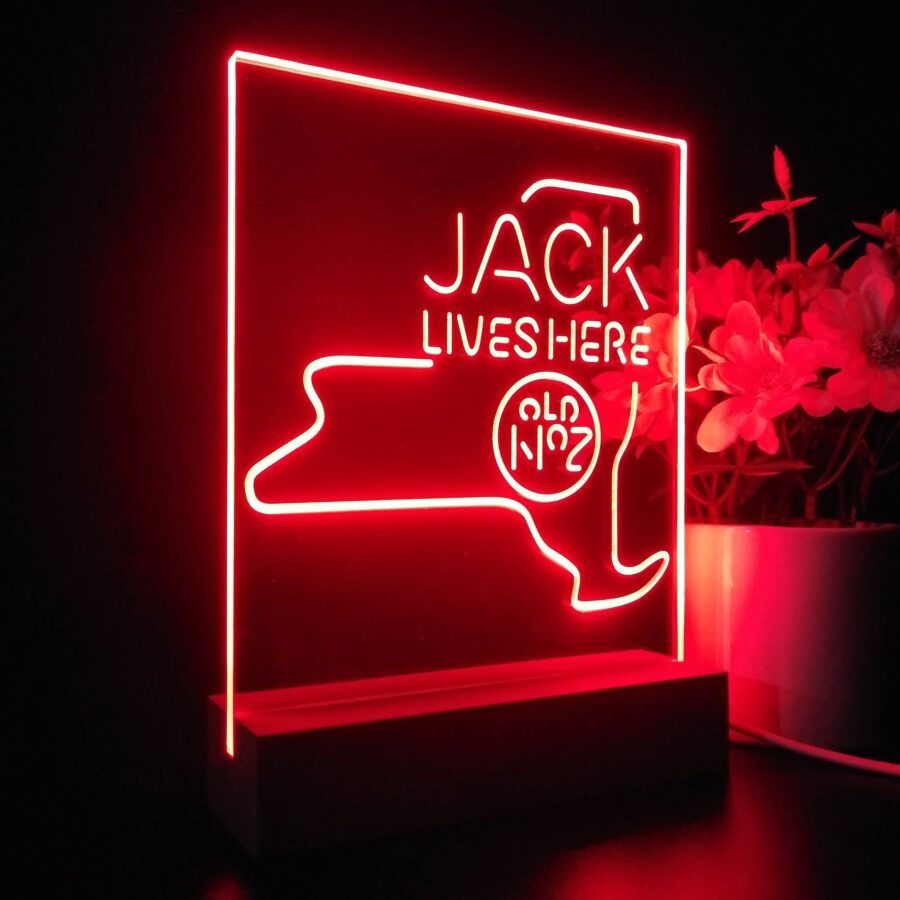 New York Jack Lives Here 3D Illusion Night Light Desk Lamp - Image 5
