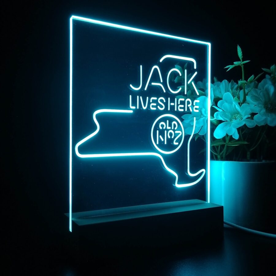 New York Jack Lives Here 3D Illusion Night Light Desk Lamp - Image 7