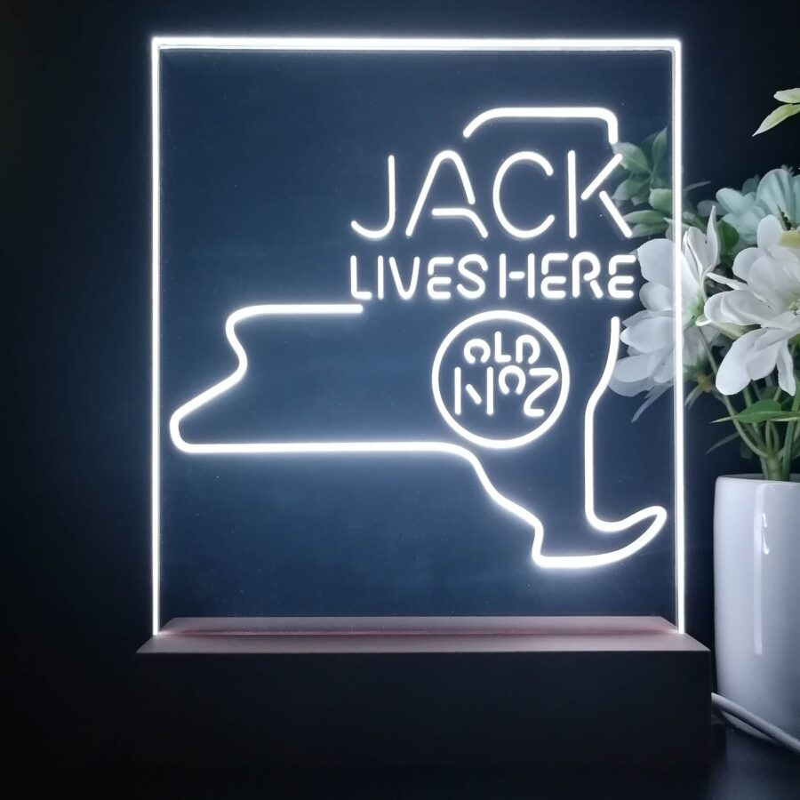 New York Jack Lives Here 3D Illusion Night Light Desk Lamp - Image 3