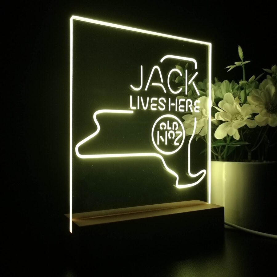 New York Jack Lives Here 3D Illusion Night Light Desk Lamp - Image 6