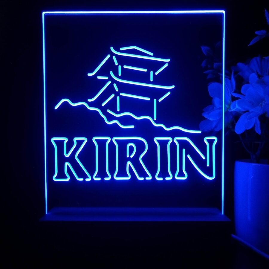 Kirin Japanese Pagoda 3D Illusion Night Light Desk Lamp