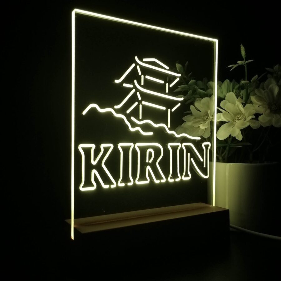 Kirin Japanese Pagoda 3D Illusion Night Light Desk Lamp - Image 7