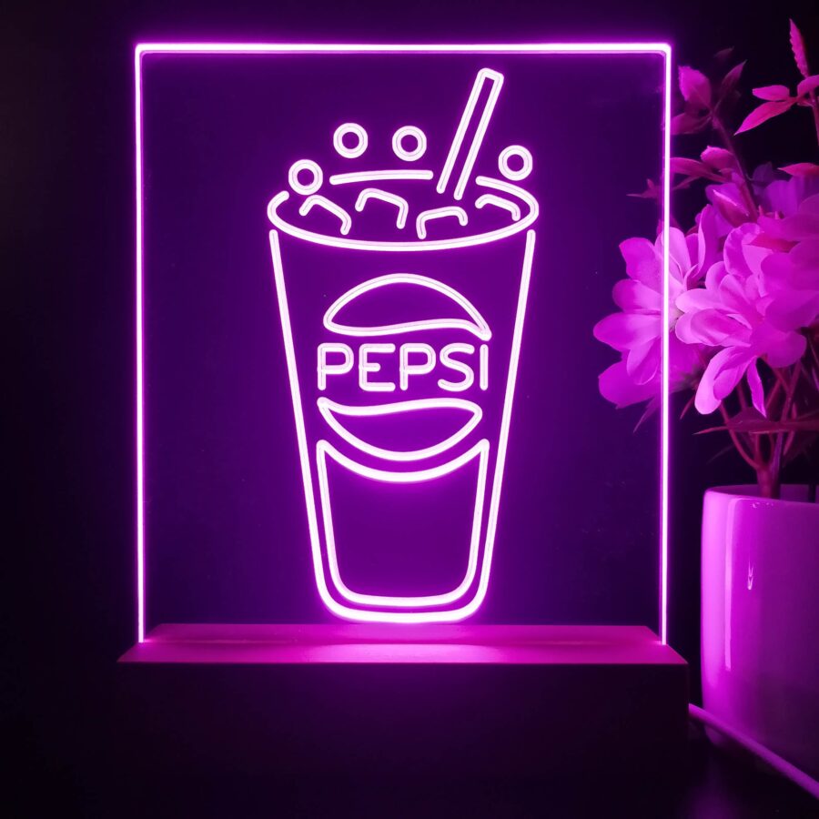 Pepsi Cup Night Light Neon Pub Bar Lamp - Image 2