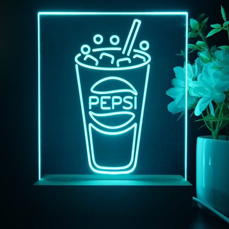 Pepsi Cup Night Light Neon Pub Bar Lamp