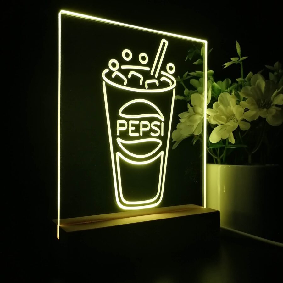 Pepsi Cup Night Light Neon Pub Bar Lamp - Image 6