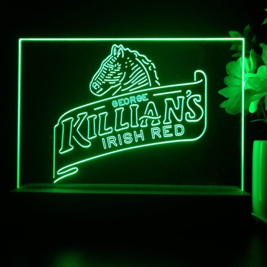 Killians Beer Irish Red Horse Head Neon Sign Pub Bar Lamp