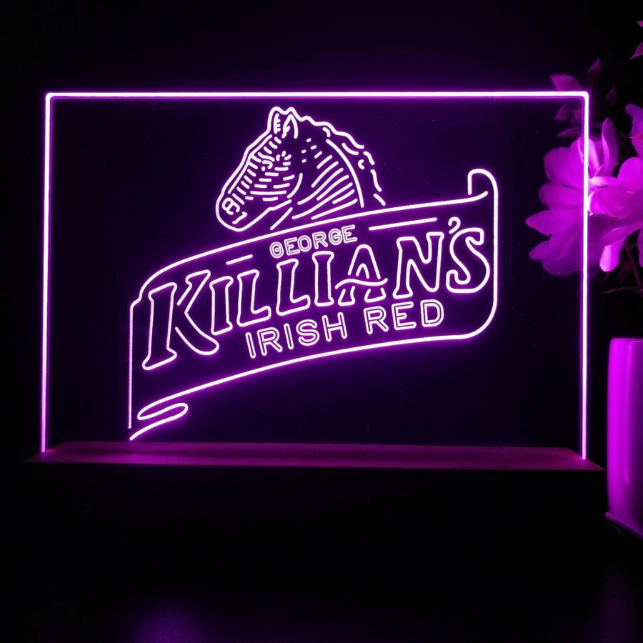 Killians Beer Irish Red Horse Head Neon Sign Pub Bar Lamp - Image 3