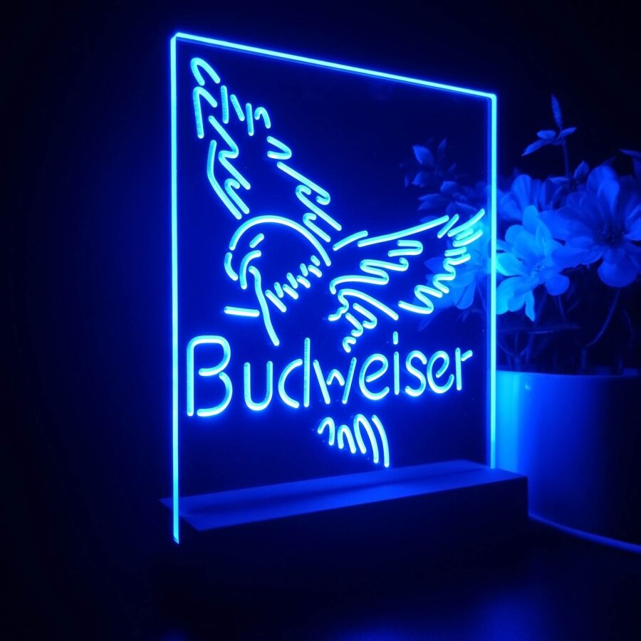 Budweiser Eagle 3D Illusion Night Light Desk Lamp - Image 7