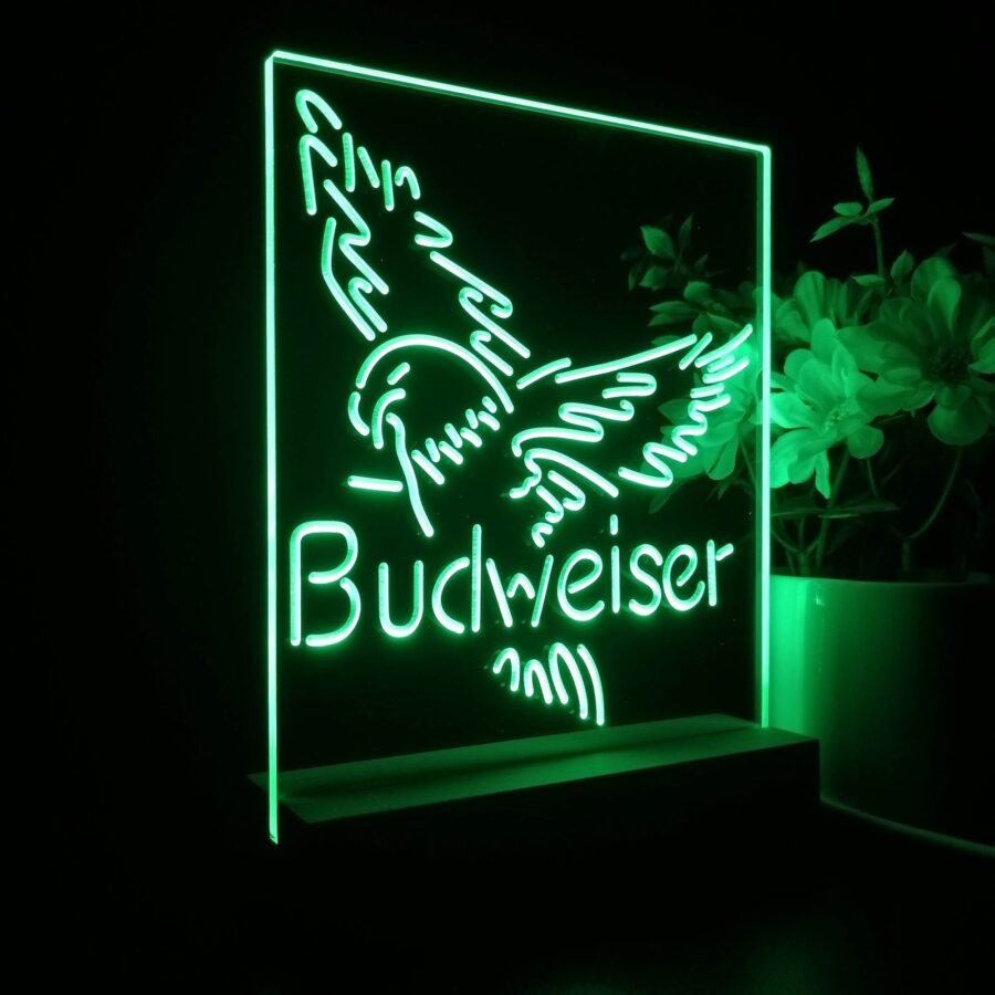 Budweiser Eagle 3D Illusion Night Light Desk Lamp - Image 6