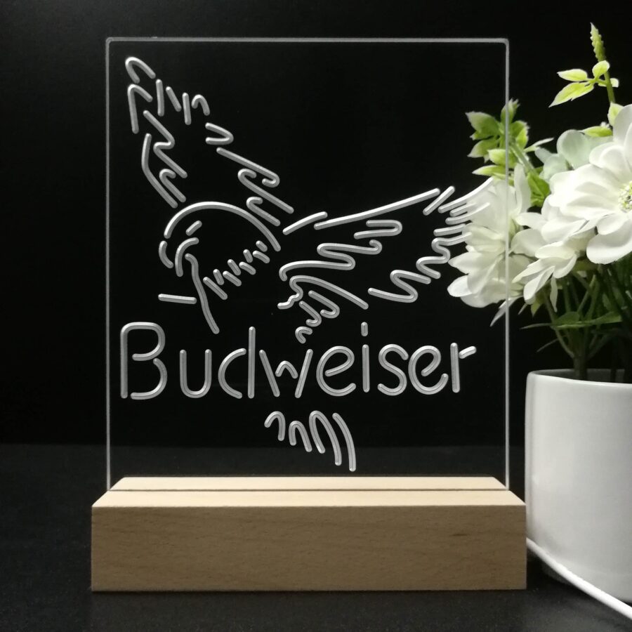 Budweiser Eagle 3D Illusion Night Light Desk Lamp - Image 8