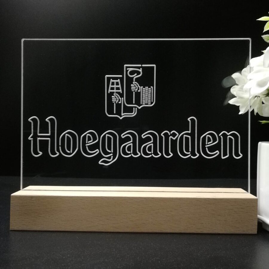 Hoegaarden Wheat Beer Neon Sign Pub Bar Lamp - Image 8