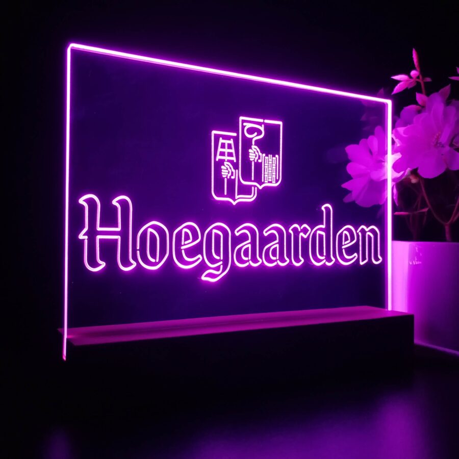 Hoegaarden Wheat Beer Neon Sign Pub Bar Lamp - Image 7