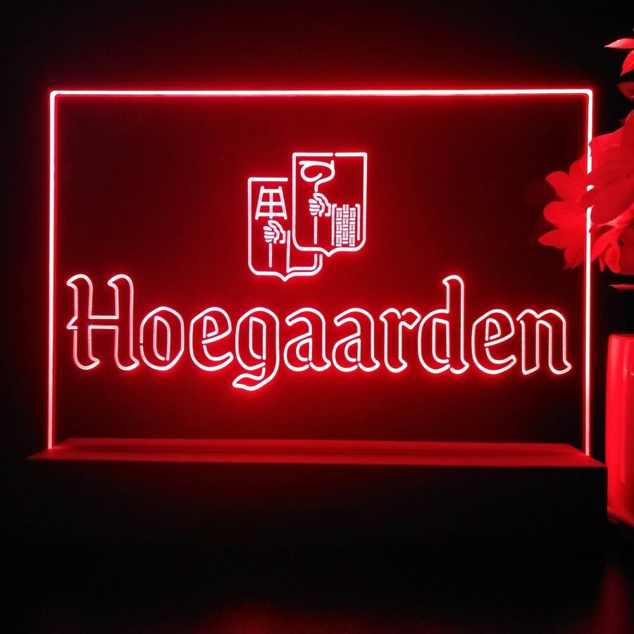 Hoegaarden Wheat Beer Neon Sign Pub Bar Lamp