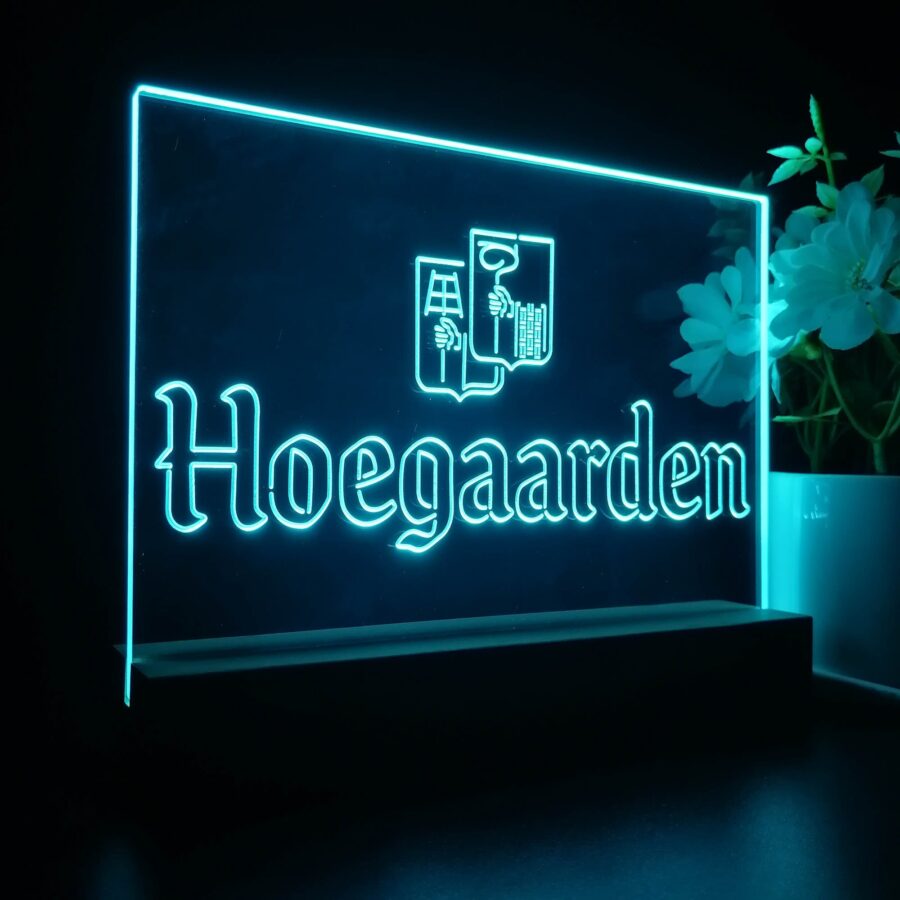 Hoegaarden Wheat Beer Neon Sign Pub Bar Lamp - Image 5