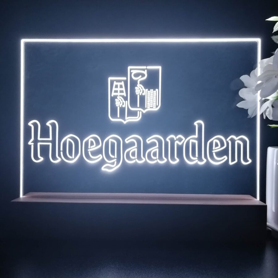 Hoegaarden Wheat Beer Neon Sign Pub Bar Lamp - Image 4
