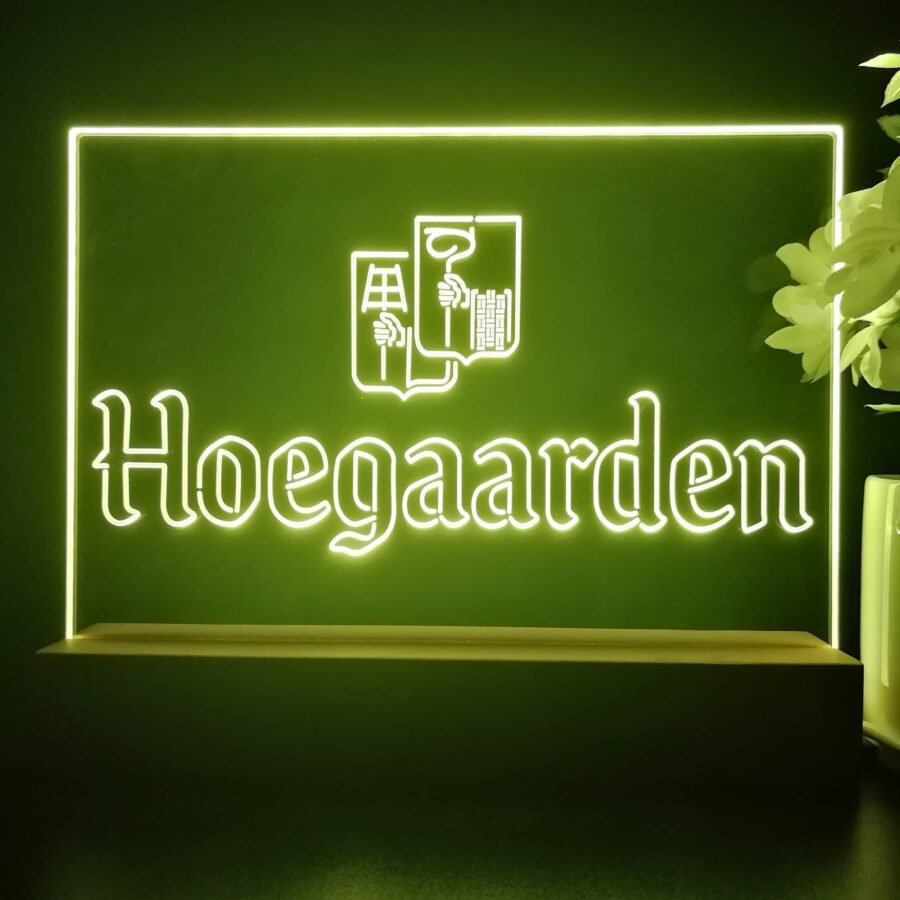 Hoegaarden Wheat Beer Neon Sign Pub Bar Lamp - Image 2