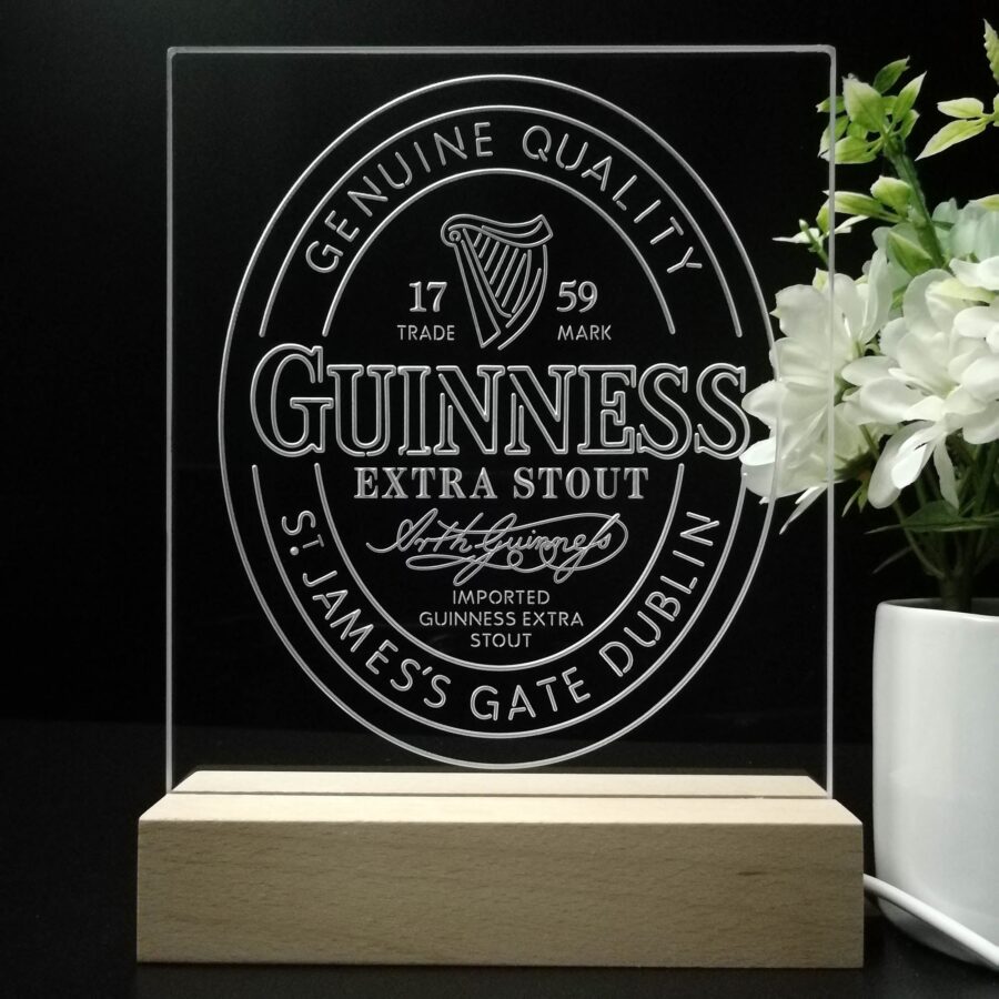 Guinness Stout Extra 1759 Night Light Neon Pub Bar Lamp - Image 8