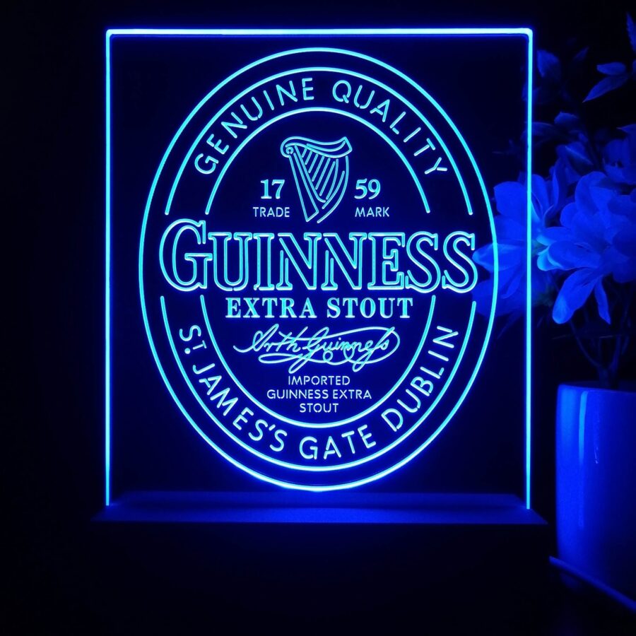 Guinness Stout Extra 1759 Night Light Neon Pub Bar Lamp - Image 3