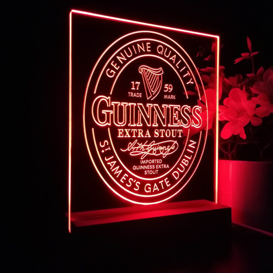 Guinness Stout Extra 1759 Night Light Neon Pub Bar Lamp - Image 5