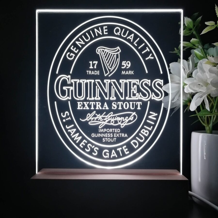 Guinness Stout Extra 1759 Night Light Neon Pub Bar Lamp - Image 2