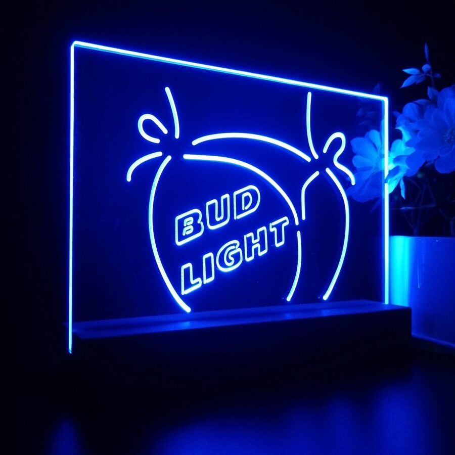 Bikini Lady Bud Light Beer Neon Sign Pub Bar Lamp - Image 5