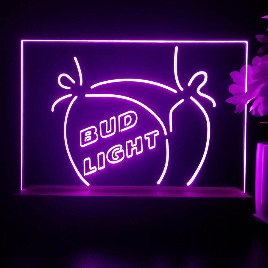 Bikini Lady Bud Light Beer Neon Sign Pub Bar Lamp - Image 3