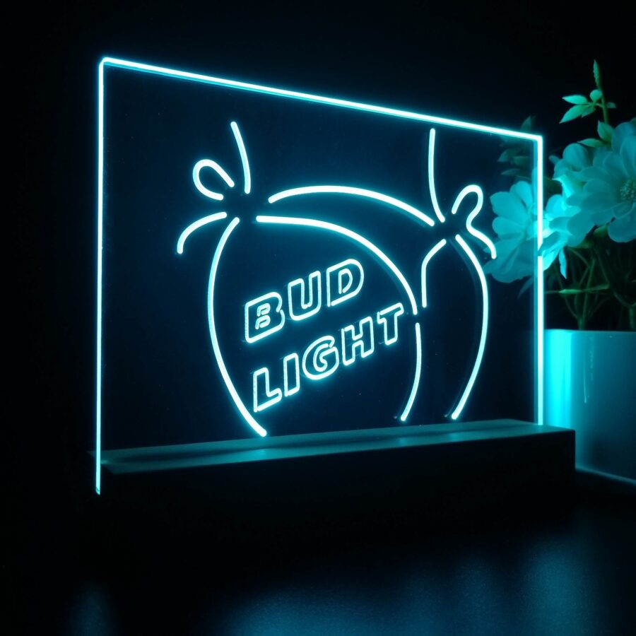 Bikini Lady Bud Light Beer Neon Sign Pub Bar Lamp - Image 6