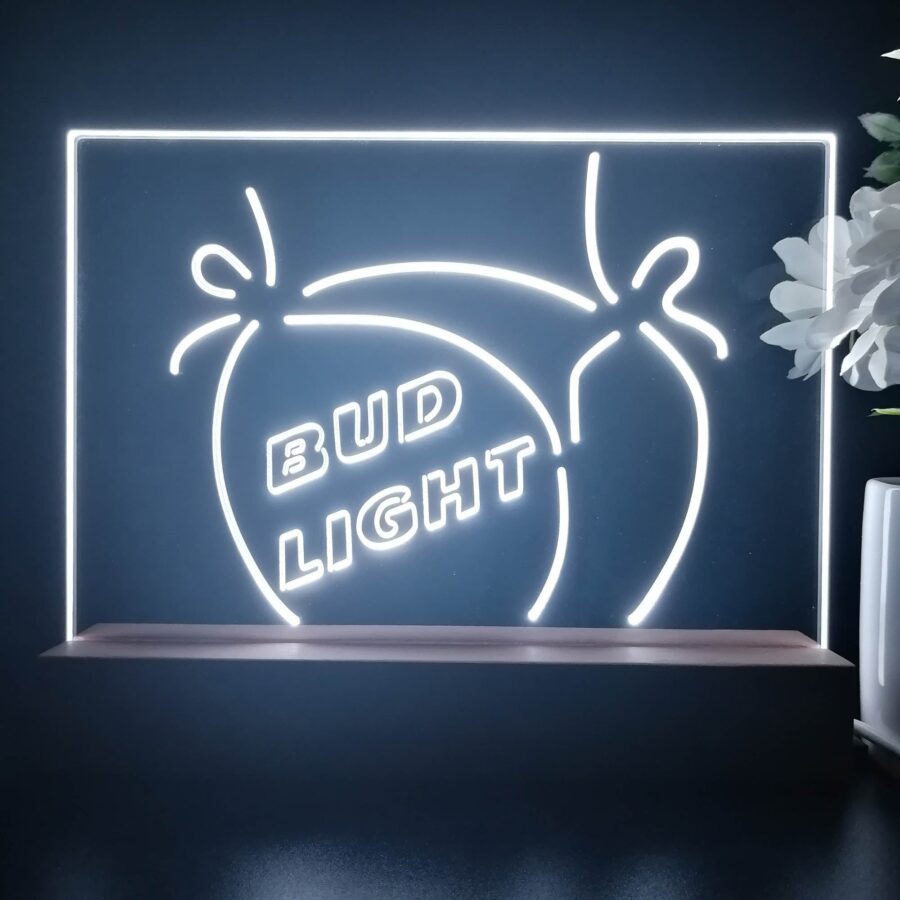 Bikini Lady Bud Light Beer Neon Sign Pub Bar Lamp - Image 4