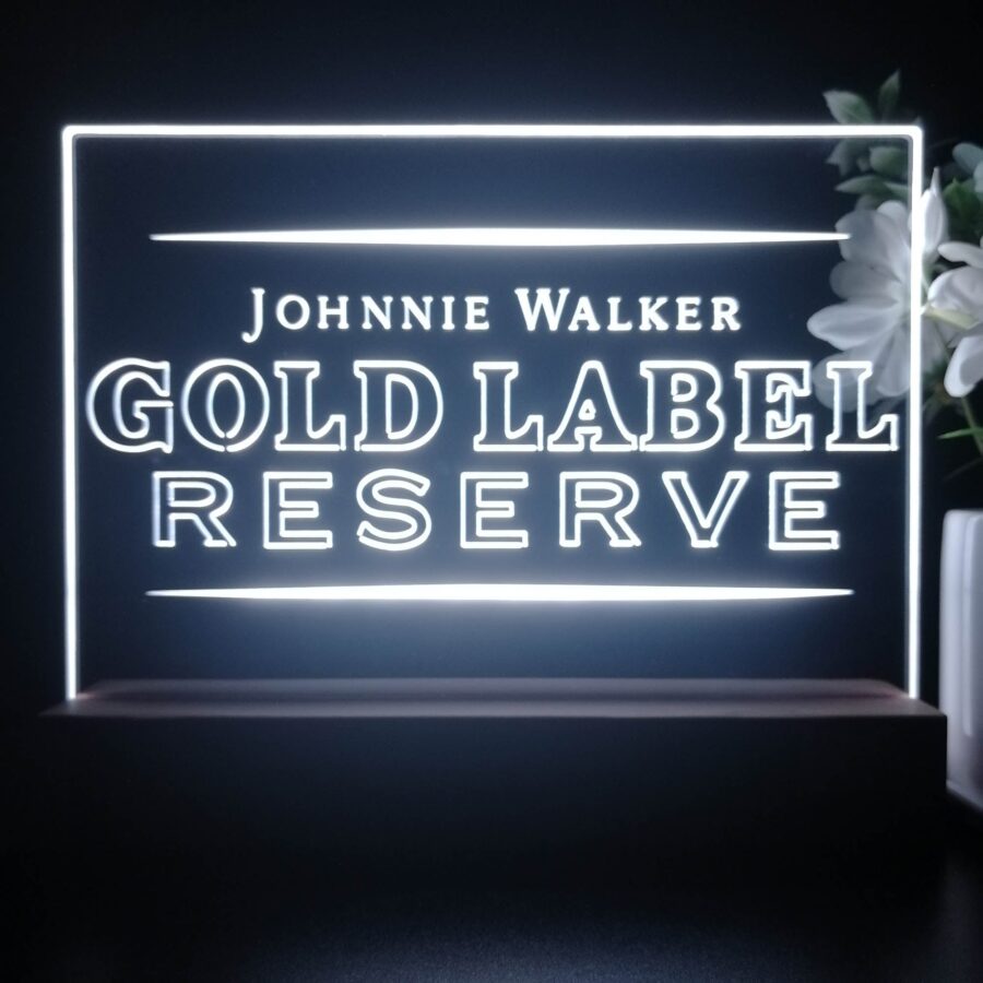 Johnnie Walker Gold Label Reserve Neon Sign Pub Bar Decor Lamp