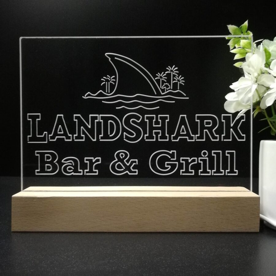 Landshark Bar &Amp; Grill Beer Neon Sign Pub Bar Decor Lamp - Image 8