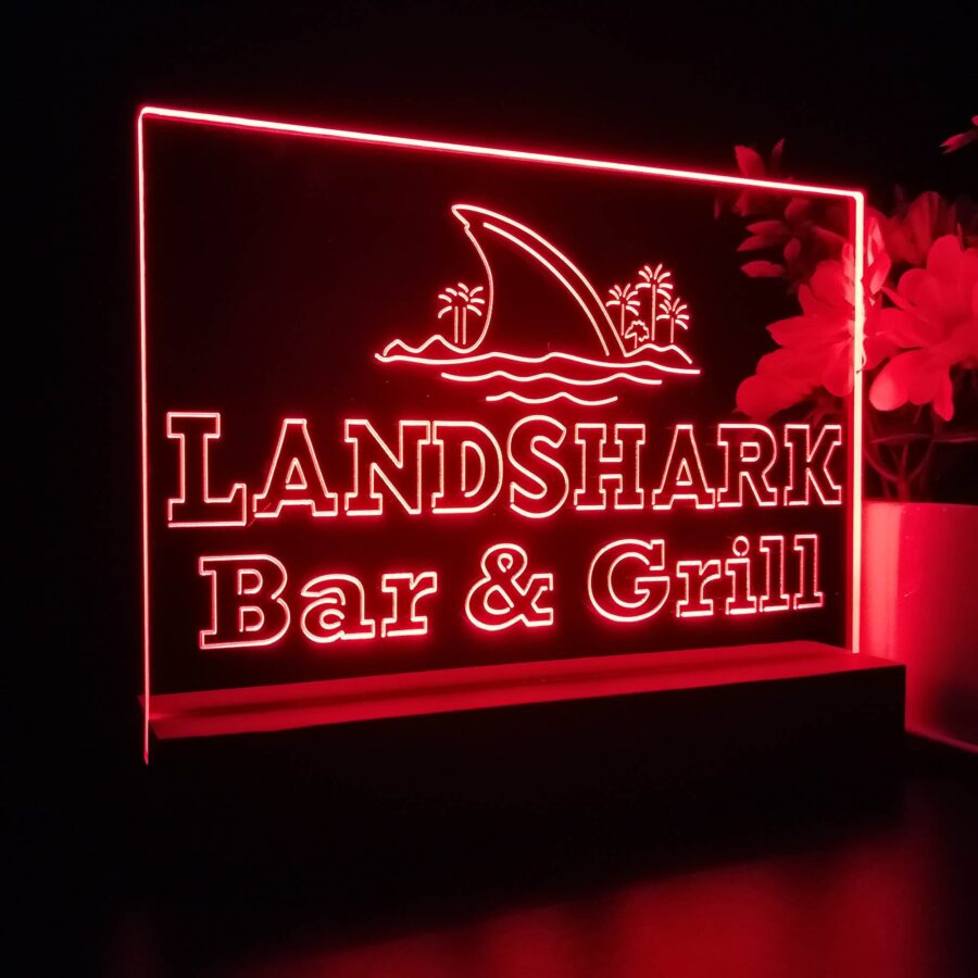 Landshark Bar &Amp; Grill Beer Neon Sign Pub Bar Decor Lamp - Image 7