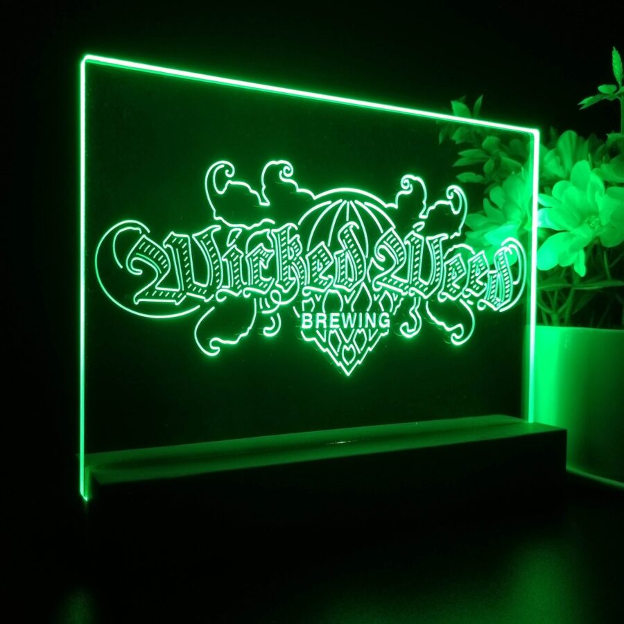 Wicked Weed Brewing Co Neon Sign Pub Bar Decor Lamp - Image 5