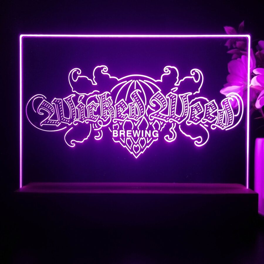 Wicked Weed Brewing Co Neon Sign Pub Bar Decor Lamp - Image 3