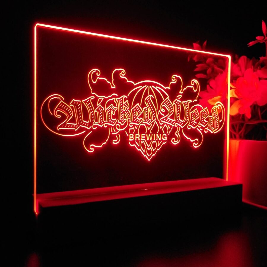 Wicked Weed Brewing Co Neon Sign Pub Bar Decor Lamp - Image 6
