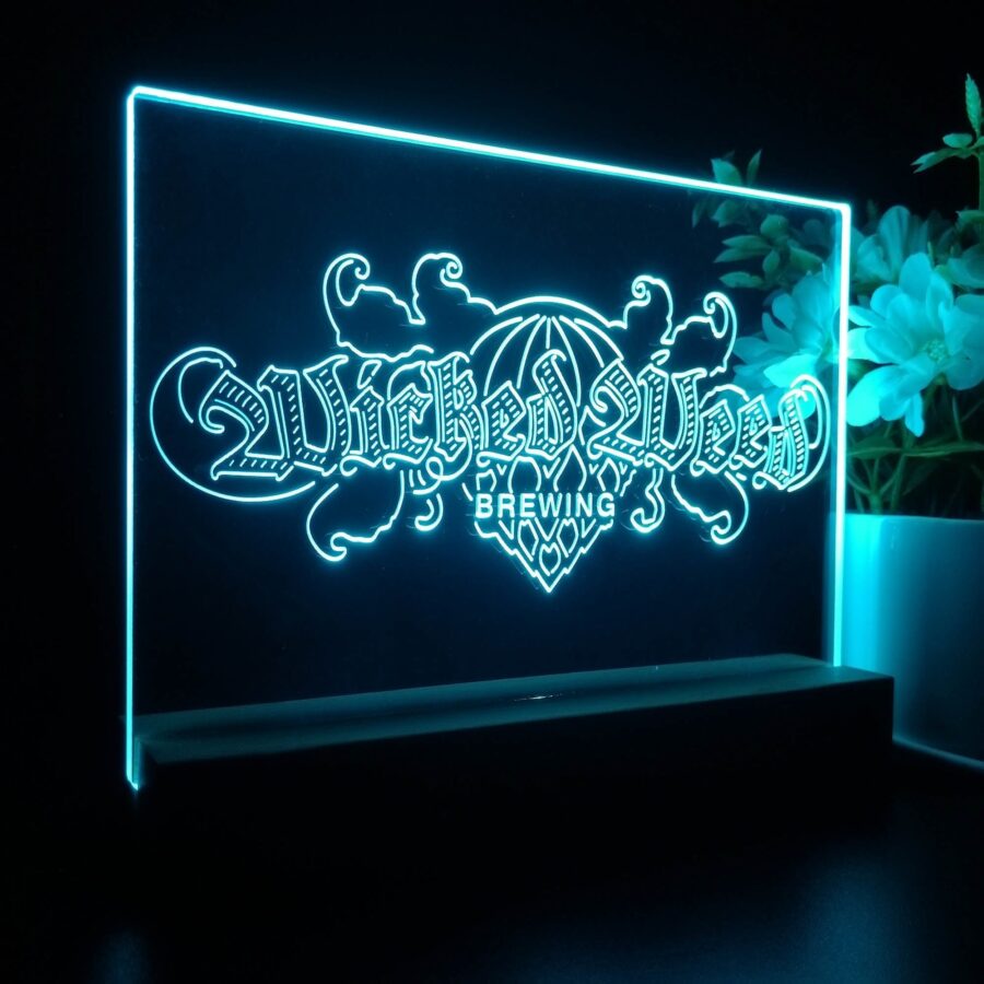 Wicked Weed Brewing Co Neon Sign Pub Bar Decor Lamp - Image 7