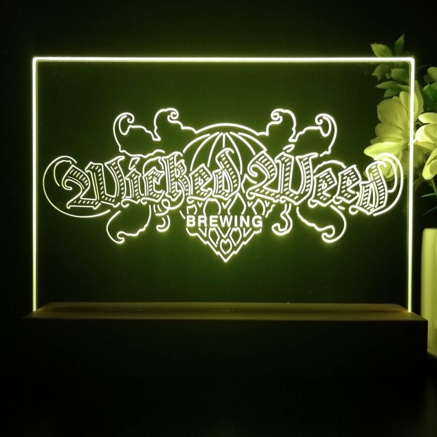 Wicked Weed Brewing Co Neon Sign Pub Bar Decor Lamp - Image 2
