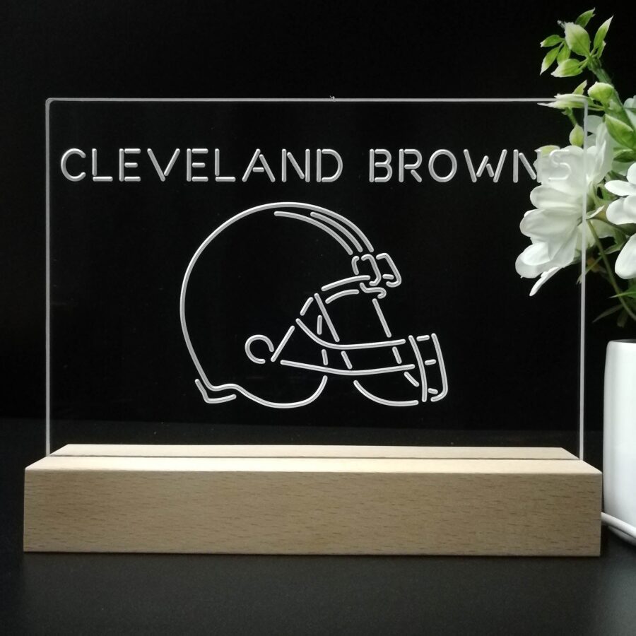 Cleveland Browns Neon Sign Pub Bar Lamp - Image 8