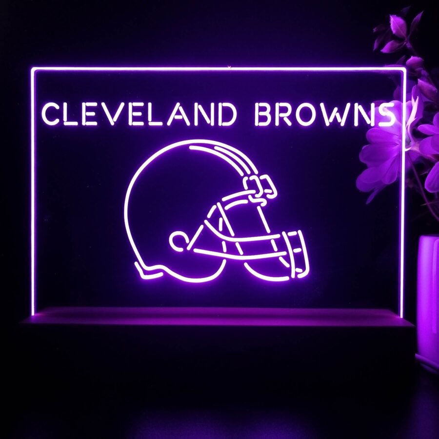 Cleveland Browns Neon Sign Pub Bar Lamp - Image 2