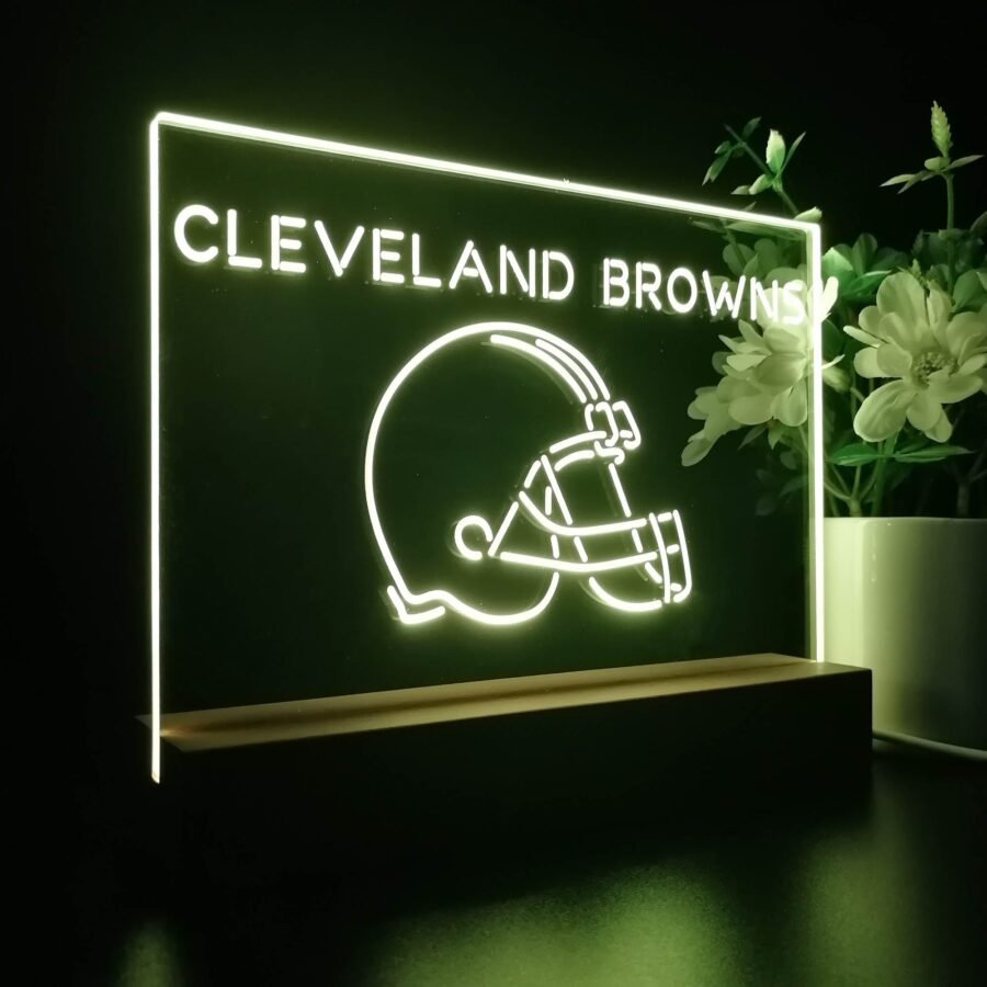 Cleveland Browns Neon Sign Pub Bar Lamp - Image 6