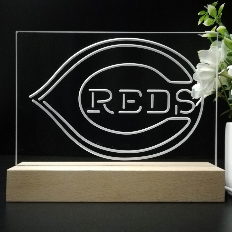 Cincinnati Reds Neon Sign Pub Bar Lamp - Image 8