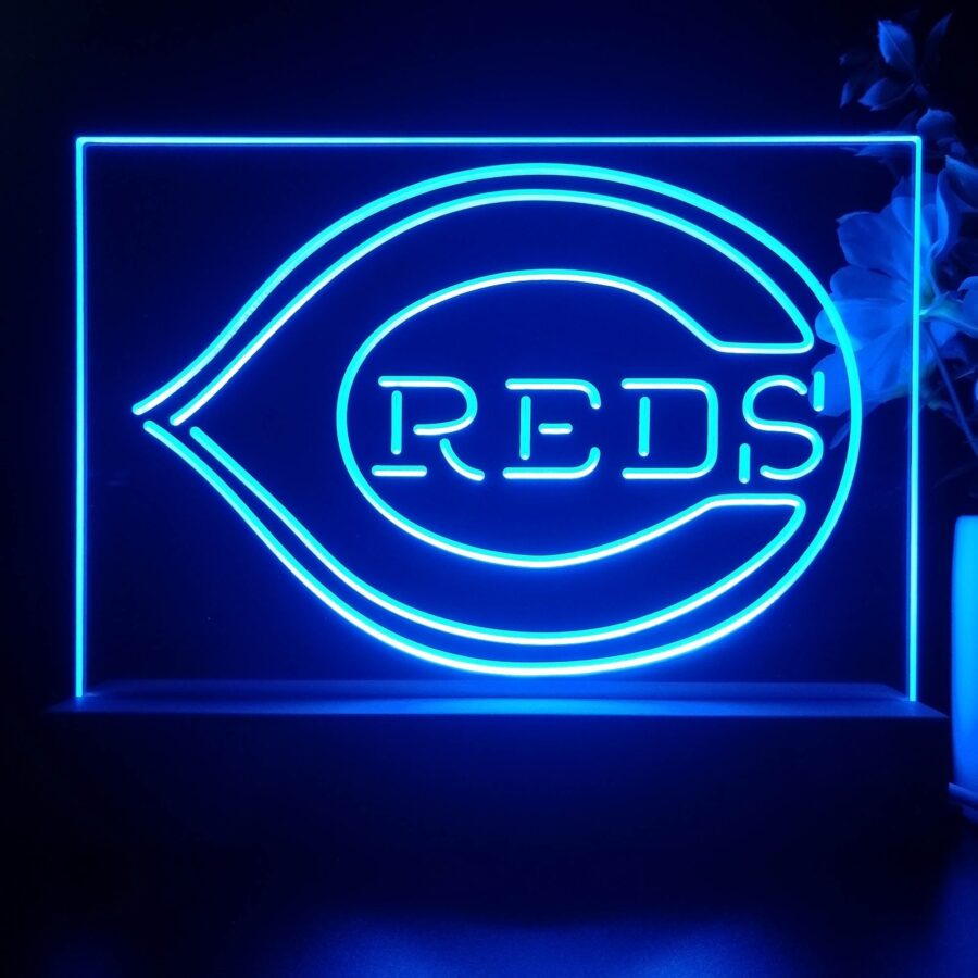 Cincinnati Reds Neon Sign Pub Bar Lamp - Image 2