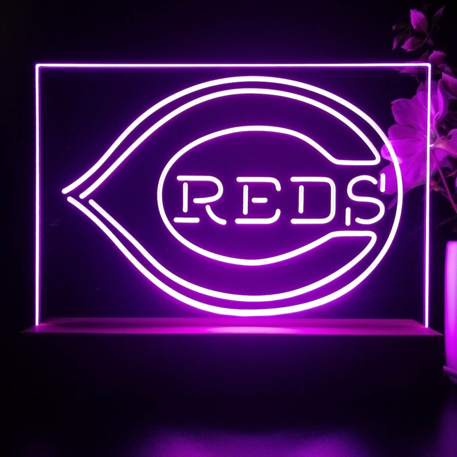 Cincinnati Reds Neon Sign Pub Bar Lamp - Image 5