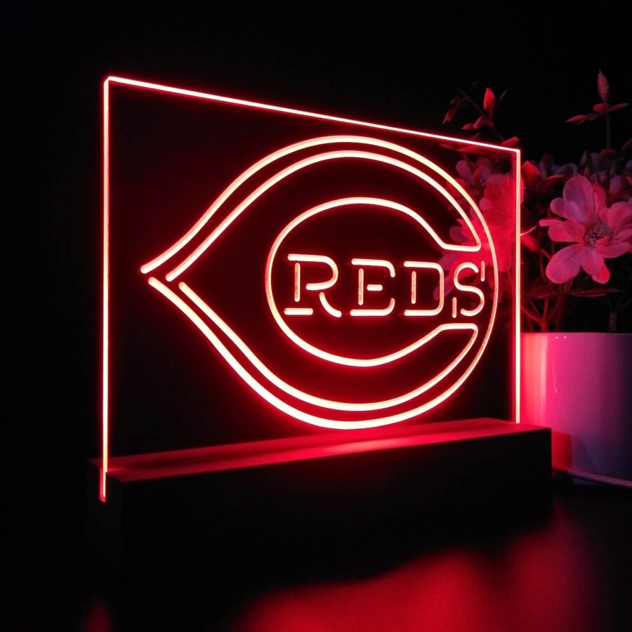 Cincinnati Reds Neon Sign Pub Bar Lamp