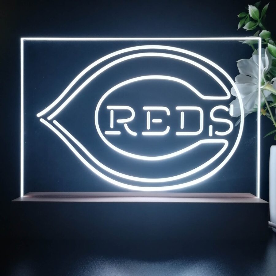 Cincinnati Reds Neon Sign Pub Bar Lamp - Image 3